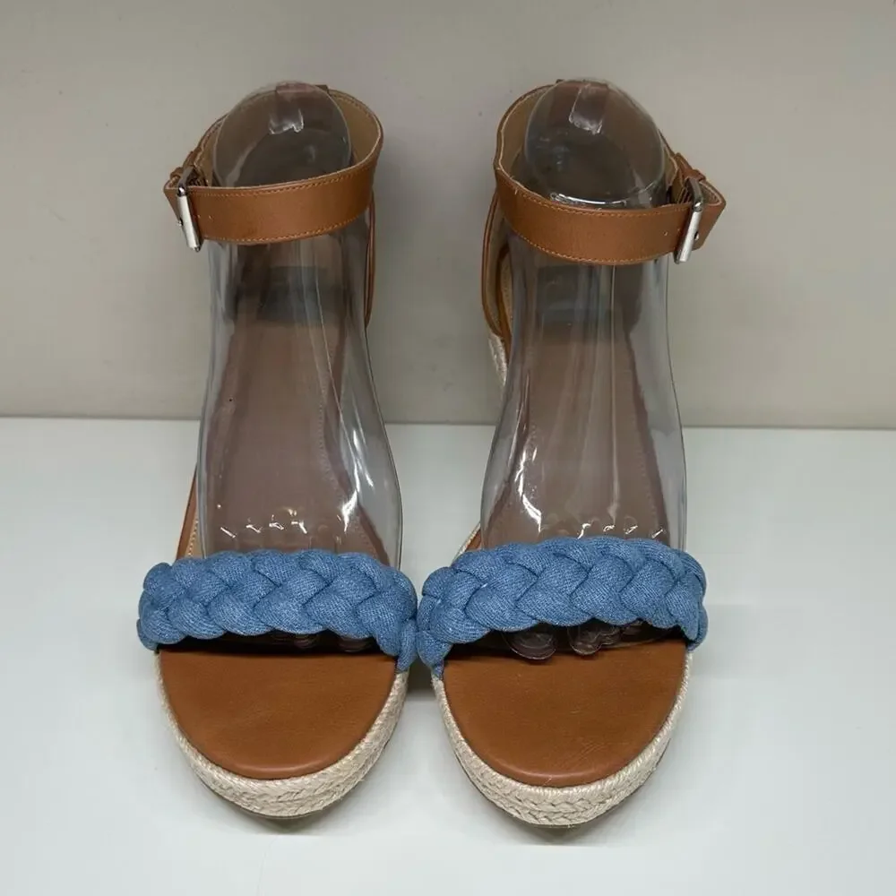 NWOB | DV Dolce Vita | Decatur Espadrille Wedge Sandals | Brown/Blue | Various